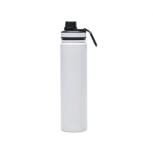 stainless steel insulated bottle with straw lid