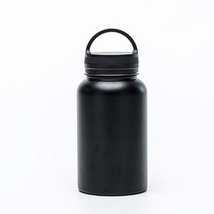 insulated water bottle with handle lid