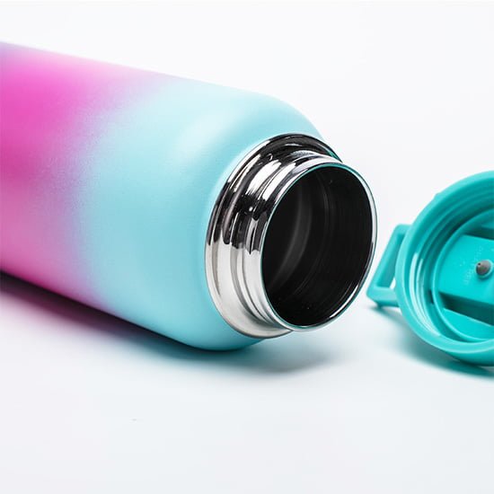 insulated water bottle with straw lid