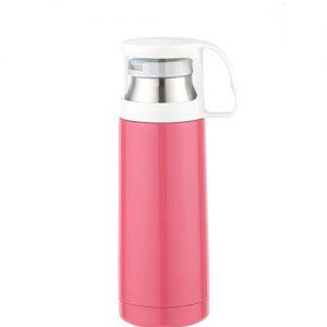 vacuum stainless steel doule wall insulated water bottle with cap lid