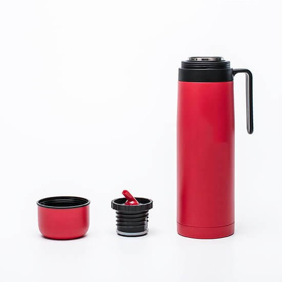 1 liter Stainless steel insulated water bottle with handle and straw 6 - Products