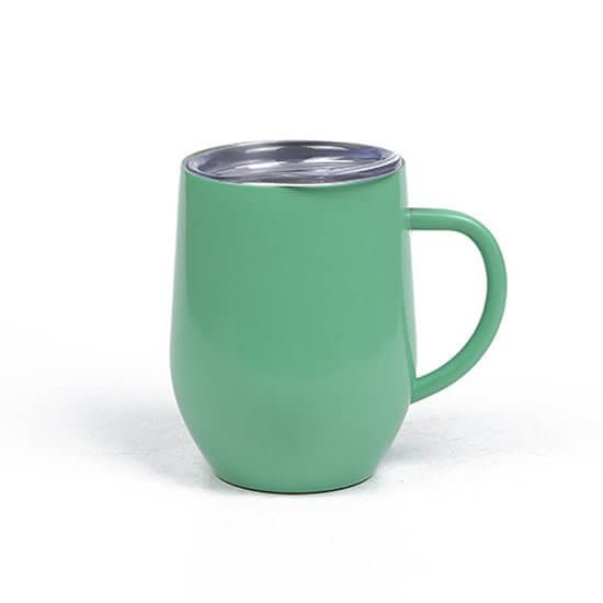 Cheap Double Wall insulated coffee mug with lid and handle 5 - Custom 12 ,14, 16 OZ Insulated Travel Mug With Handle And Lid