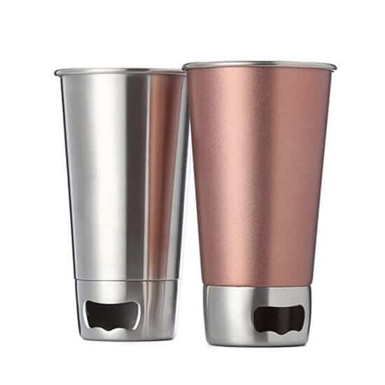 Custom Stainless Steel Beer Tumbler With Bottle Opener 2 - Insulated Stainless Steel Tumblers