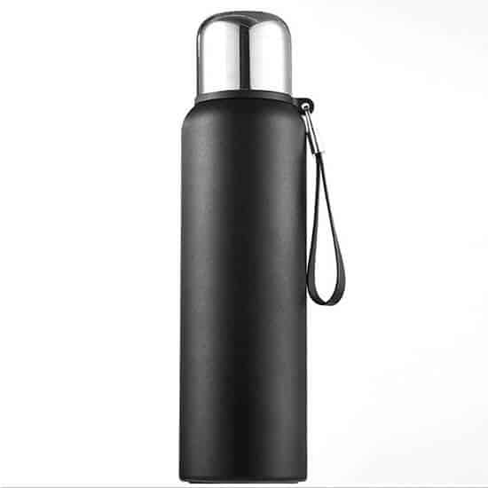 Custom Survimate Stainless Steel Camping Water Bottle With Filter 3 - Bamboo Thermo Stainless Steel Drinking Bottle With Filter