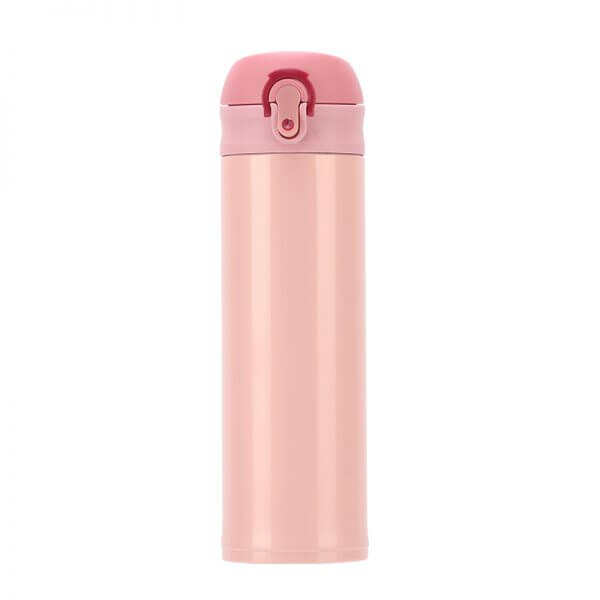 Custom Thermos Large squeeze Vacuum Insulated water bottle with button release 7 - Double Wall Vacuum Insulated Water Bottle With Infuser