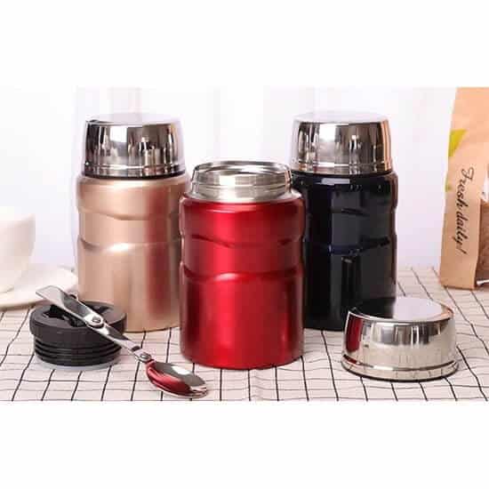 Custom Thermos insulated food containers keep food hot With Foldable Spoon 7 - Custom Thermos Insulated Food Containers Keep Food Hot With Foldable Spoon