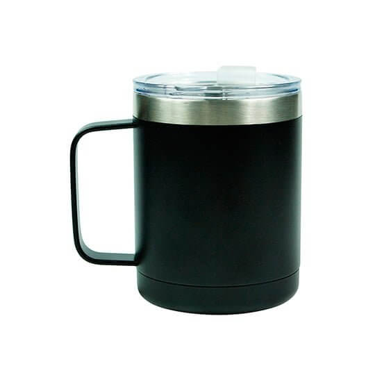 Taza de café aislada al vacío de acero inoxidable Yeti personalizada con asa y tapa 6 - Taza de café aislada de doble pared barata con tapa y asa
