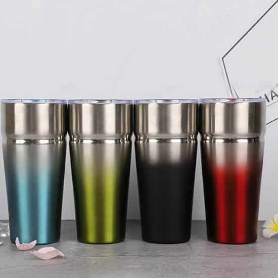 Double Wall Insulated Stainless Steel Stackable Tumbler With Lid 2 - Double Wall Insulated Stainless Steel Stackable Tumbler With Lid