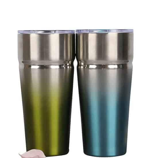 Double Wall Insulated Stainless Steel Stackable Tumbler With Lid 3 - Stainless Steel Vacuum 22 oz Insulated Tumbler With Lid