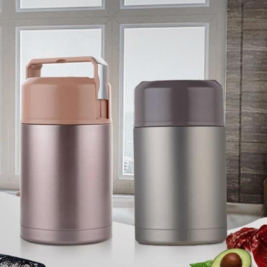 Double Wall Stainless Steel Insulated Food Jar With Handle 5 - Double Wall Stainless Steel Insulated Food Jar With Handle