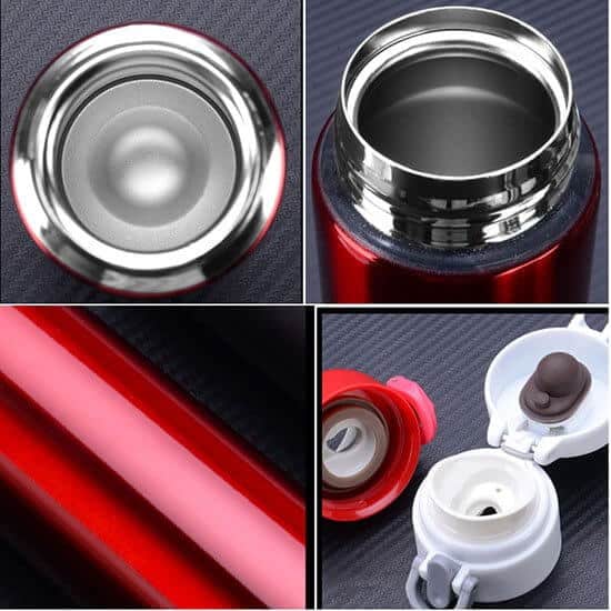 Double Wall Vacuum Insulated push button lid water bottle 5 - Double Wall Vacuum Insulated Push Button Lid Water Bottle