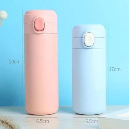 Doule Wall Vacuum Insulated push top water bottle 2 - Doule Wall Vacuum Insulated Push Button Water Bottle