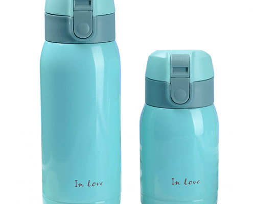 Botella de agua aislada escolar personalizada a prueba de fugas para niños 1