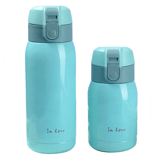Szczelna spersonalizowana izolowana butelka na wodę dla dzieci 1 - izolowana butelka na wodę ze stali nierdzewnej z pokrywką z klapką