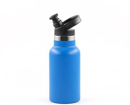 Метална изолирана бутилка за вода от неръждаема стомана със сламен капак 5