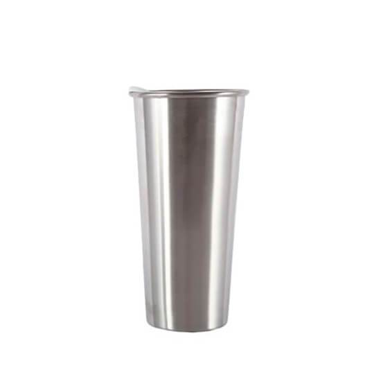 Personalized Single Wall 188 Stainless Steel Beer Cup 6 - Stainless Steel Sublimation 30oz Insulated Tumbler With Lid