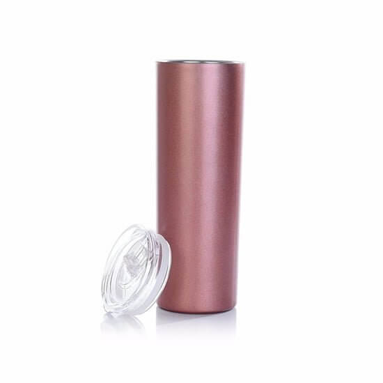 Personalized Skinny Insulated Slim Tumbler With Straw And Lid 7 - Custom Stainless Steel Powder Coated Tumblers Wholesale
