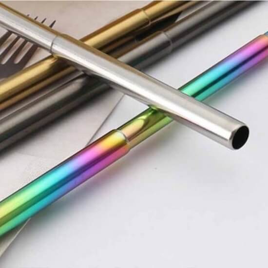 Portable Stainless Steel Metal Collapsible Straw Keychain 5 - Portable Stainless Steel Metal Collapsible Straw Keychain