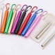 Portable Stainless Steel Metal Collapsible Straw Keychain 6
