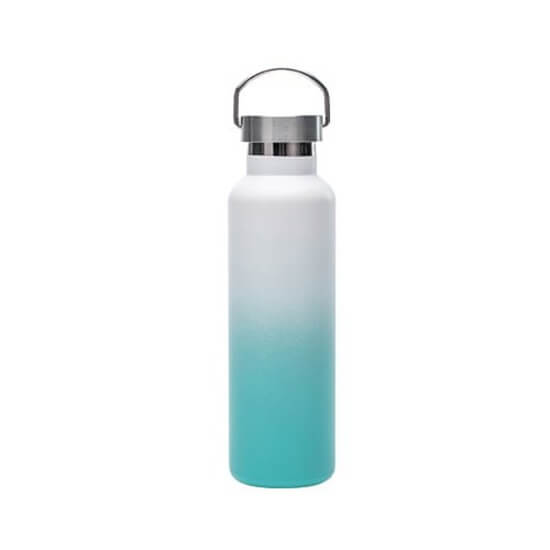 Promotional Custom Personalized Metal Water Utres Wholesale 6 - Vacuum Seal Black Metal Insulated Reusable Water Bottle