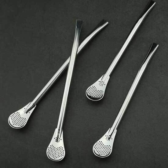 Reusable Drinking Stainless Steel Yerba Mate Spoon Straws 2 - Reusable Drinking Stainless Steel Yerba Mate Spoon Straws