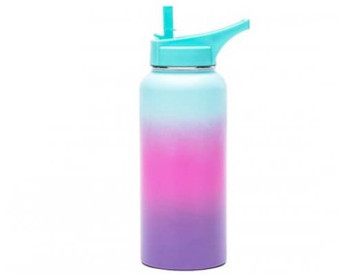 Stainless Steel 32 oz Insulated Water Bottle With Straw Lid 1