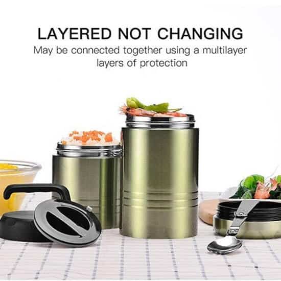 Stainless Steel Vacuum Insulated Food Jar For School With Palpate 1 - Steel Vacuum Insulated Food Jar For School with palpate