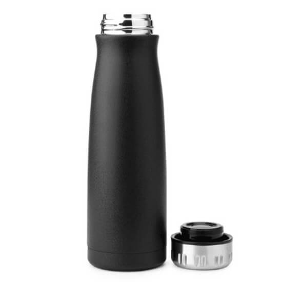 Stainless Steel Wide Mouth Insulated Water Bottle With Lid 4 - Custom Branded Stainless Steel Water Bottles With Push Button
