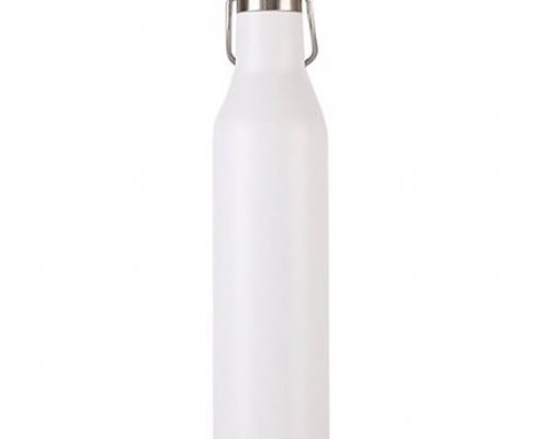 black insulated 750 ml stainless steel sports bottle With metal Lid 2
