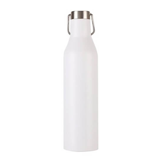 black insulated 750 ml stainless steel sports bottle With metal Lid 2 - Stainless Steel Gym Insulated Sports Water Bottle With Sports Cap