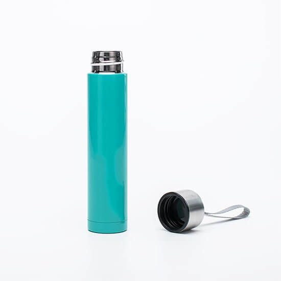 colorful Insulated slim insulated water bottle with straw 3 - Doule Wall Vacuum Insulated Push Button Water Bottle
