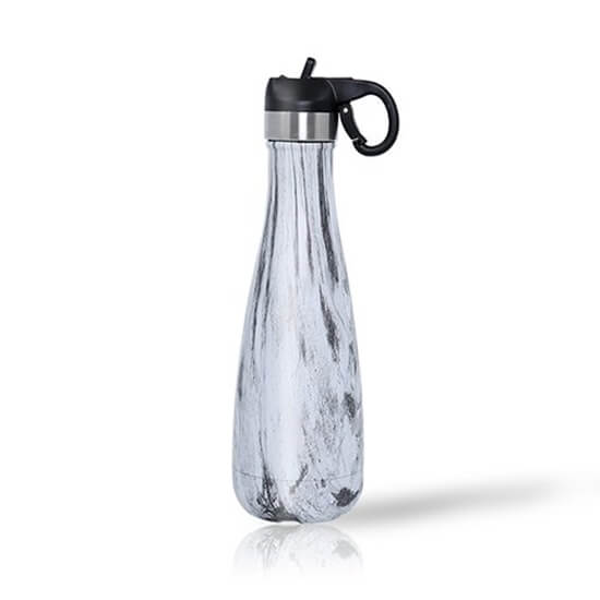 botella de agua aislada de acero inoxidable personalizada de 500 ml con pajita 4 - Botellas de agua de acero inoxidable de marca personalizada con botón pulsador