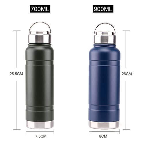 double wall vacuum Insulated Sports Bottle With metal Handle lid with filter 3 - Double Wall Insulated Sports Bottle With Metal Handle Lid and Filter