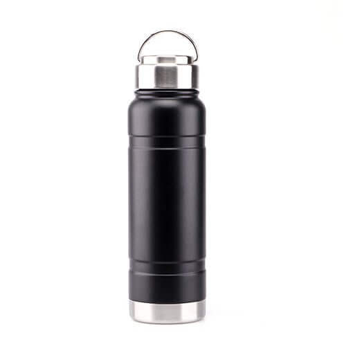 double wall vacuum Insulated Sports Bottle With metal Handle lid with filter 4 - Metal Insulated Stainless Steel Water Bottle With Straw Lid