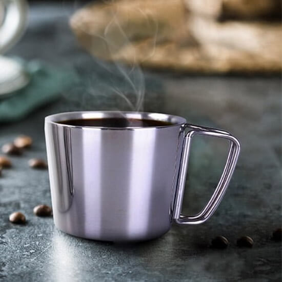 Taza de café aislada personalizada de acero inoxidable de 10 oz con asa 4 - Taza de café aislada de doble pared barata con tapa y asa