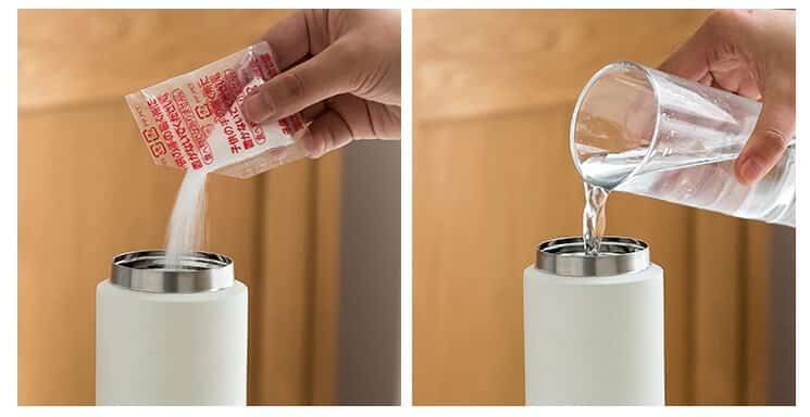 Hoe roestvrijstalen waterflessen schoon te maken met zuiveringszout - Hoe roestvrijstalen waterflessen te reinigen? Stap voor stap handleiding