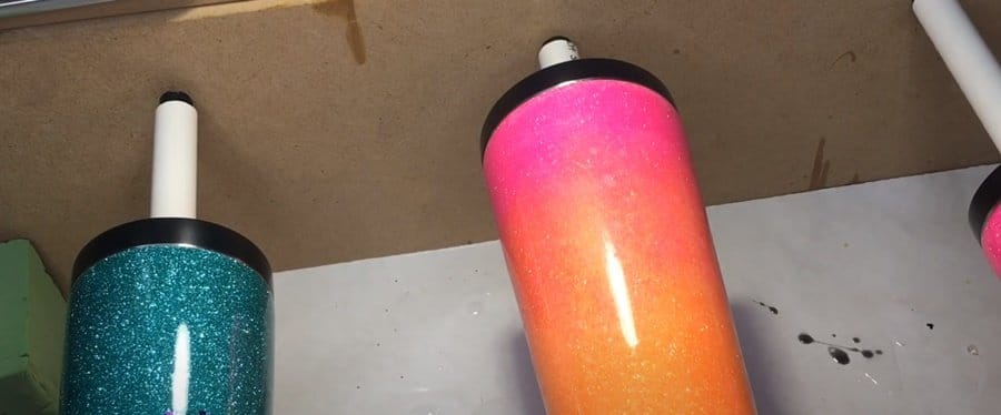 How do you get the line straight at the top - How To Make Glitter Tumblers With Epoxy For Beginners?