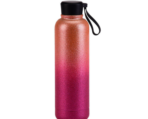 Botella de agua pintada brillante del frasco de vacío de la venta caliente 500ml del brillo 3