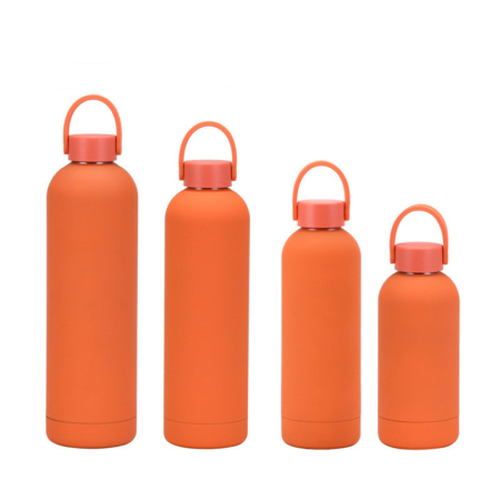Portable stainless steel vacuum insulated water bottle with small mouth keep cold and hot outdoor sports water bottle 1