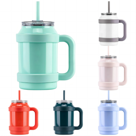 50oz Stainless Steel Quencher Tumbler Vacuum Keep Hot and Cold Mug with Handle and Straw 2 50oz Stainless Steel Quencher Tumbler Vacuum Keep Hot and Cold Mug with Handle and Straw