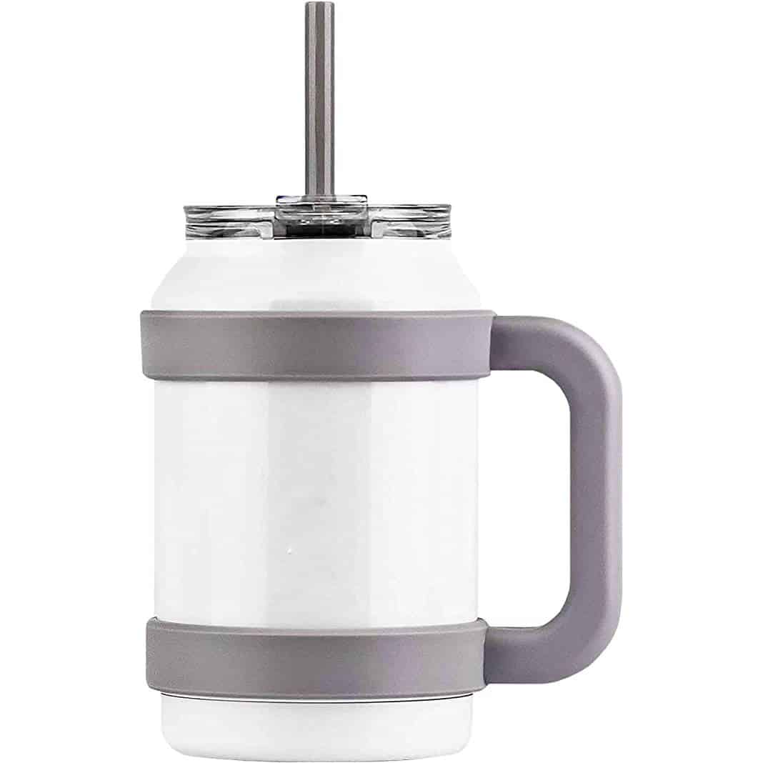 50oz Stainless Steel Quencher Tumbler Vacuum Keep Hot and Cold Mug with Handle and Straw 4