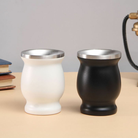 8oz Argentina Mate Gourd Cup Double Wall Stainless Steel Vacuum Insulated Yerba Mate Cup Thermal Tea Mug With Bombilla Straw 5 8oz Argentina Mate Gourd Cup Double Wall Stainless Steel Vacuum Insulated Yerba Mate Cup Thermal Tea Mug With Bombilla Straw 5