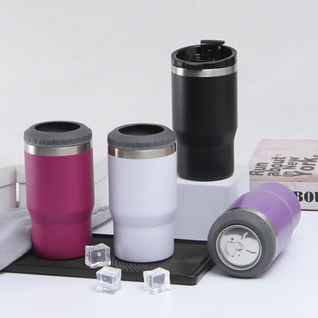 Multi use 14oz Vacuum Insulated Stainless Steel Can Cooler Beer Bottle Holder 6 Multi use 14oz Vacuum Insulated Stainless Steel Can Cooler Beer Bottle Holder 6