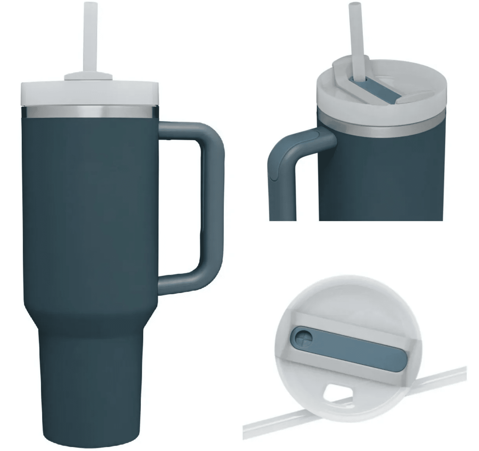 Quencher H2.0 40oz Coffee Mug with Handle 1 - Quencher 18/8 Stainless steel H2.0 40oz Tumbler with Handle